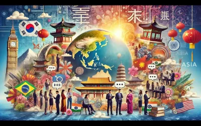 Qual é a importância das línguas oficiais da Ásia e dos serviços de tradução?